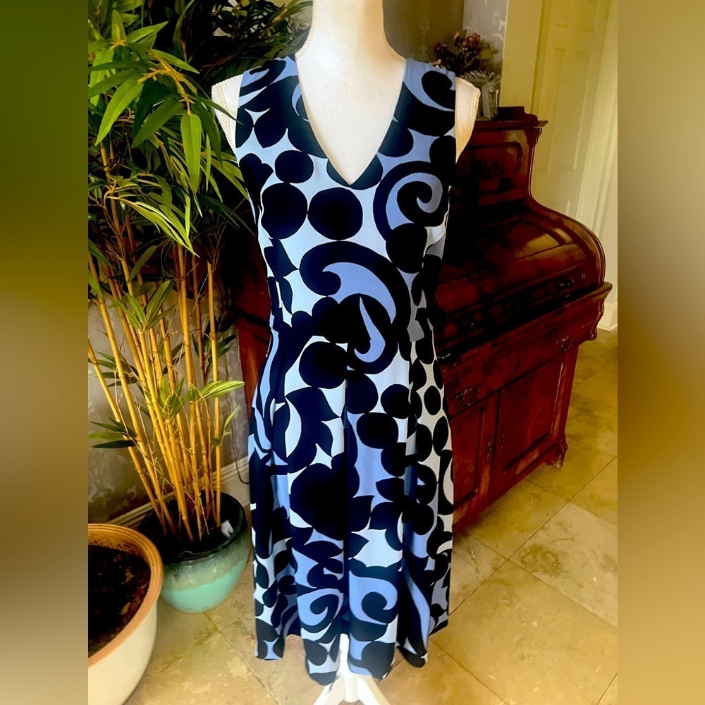 Ann Taylor sleeveless dress V-neck fully lined back zipper size 4T NWOT - Picture 3 of 16